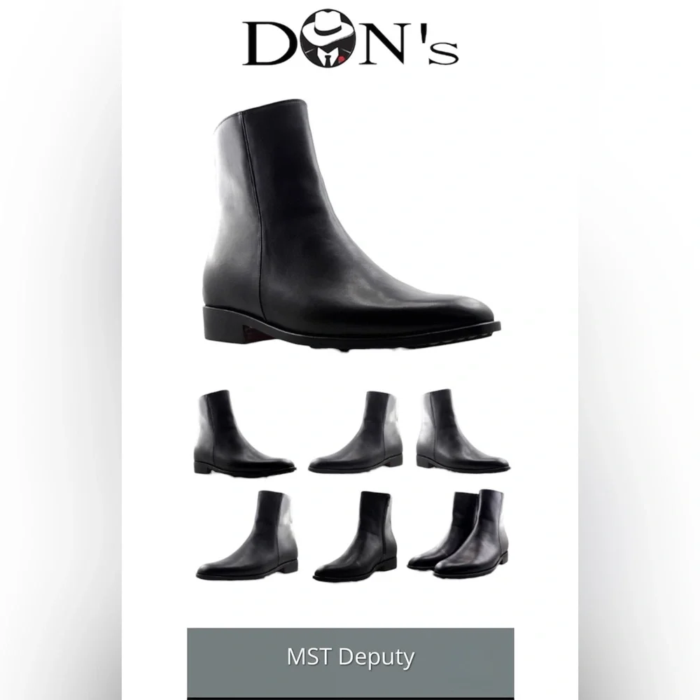 🛍️SALE🛍️ DON's Footwear Men's Handmade Elevator 100% Leather Boots